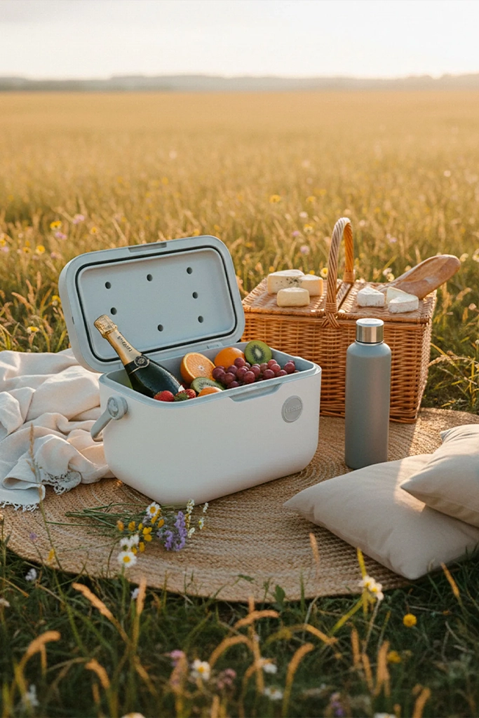 Picnic con estilo: Coolers vintage y botellas térmicas para salidas al aire libre